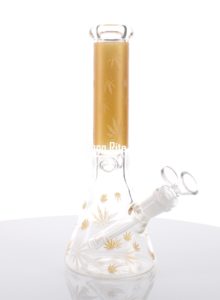 LV Style Gold Leaf Bong