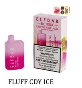 Elfbar Fluffy Cdy Ice 1000 Puff Disposable Vape
