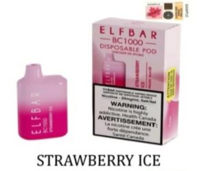 Elfbar Strawberry Ice 1000 Puff Disposable Vape