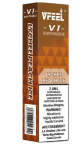Vfeel V1 6000 Puffs Disposable Vape - Lychee Peach ice